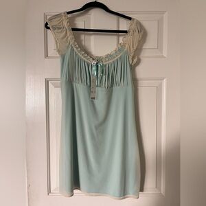 NWT Kimchi Blue Babydoll Mini Dress in Baby Blue